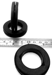 Buje de cableado de ojal de goma de 1 1/2" para panel de 1/16 de espesor, tiene 1 1/8 ID - Imagen 1 de 10