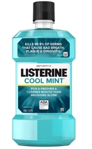 (2PK) Listerine Cool Mint Antiseptic Mouthwash, 500 mL 312547427258VL - Picture 1 of 2