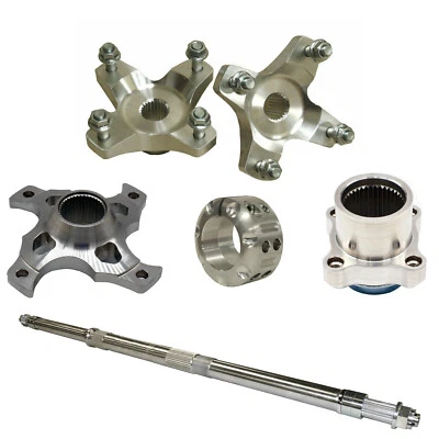 Eje Lonestar LSR Axcalibar + Bujes traseros de freno de piñón + Tuerca de bloqueo Yamaha YFZ450R Foto 1 de 4