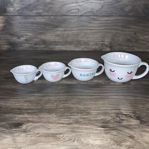 Whimsical Cupboard Measuring Cups 10 Strawberry Street 1/4 1/3 1/2 1 Cup Set - Picture 1 of 10