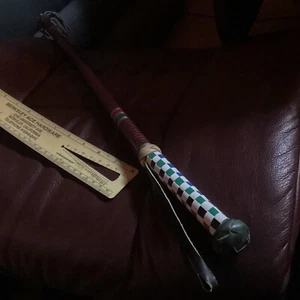 riding crop vintage Multi Colored CheckeredGrip New Free Usps OAl=39 Inch rare!! - Picture 1 of 14