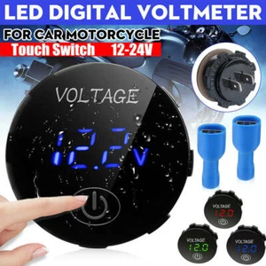 5V-48V Waterproof Car Motorcycle LED Panel Digital Volt Voltage Meter Display TU - Picture 1 of 13