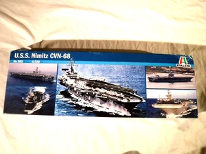 1/720 Italeri US Navy Aircraft Carrier USS Nimitz CVN 68 Vietnam & Gulf War #503 - Picture 1 of 6