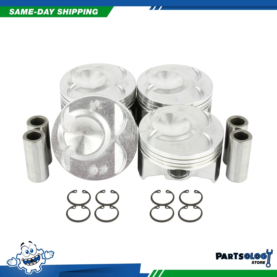 DNJ P216 Standard size Complete Piston Set For 02-06 Acura Honda 2.0L DOHC - Image 1 of 1