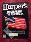 HARPER's December 1981 Luigi Barzini Americans William Rodgers Gene Lyons