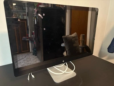 Apple Thunderbolt A1407 27" Widescreen Monitor - Silver USED GOOD CONDITION - Image 1 of 3