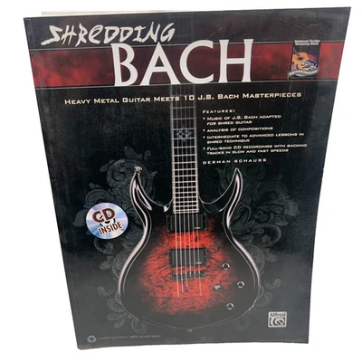 Shredding Bach: Heavy Metal Guitar Meets 10 J.S Bach Masterpieces - CD INCLUDED - Image 1 of 4