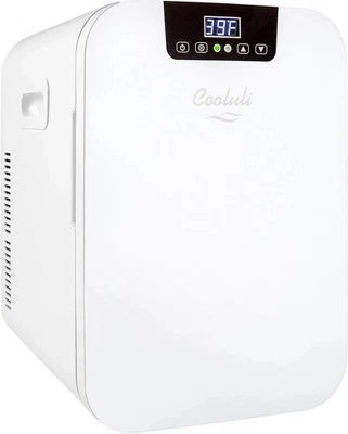 20 Liter Mini Fridge with Temperature Control White Thermoelectric Cooler NEW US - Image 1 of 4