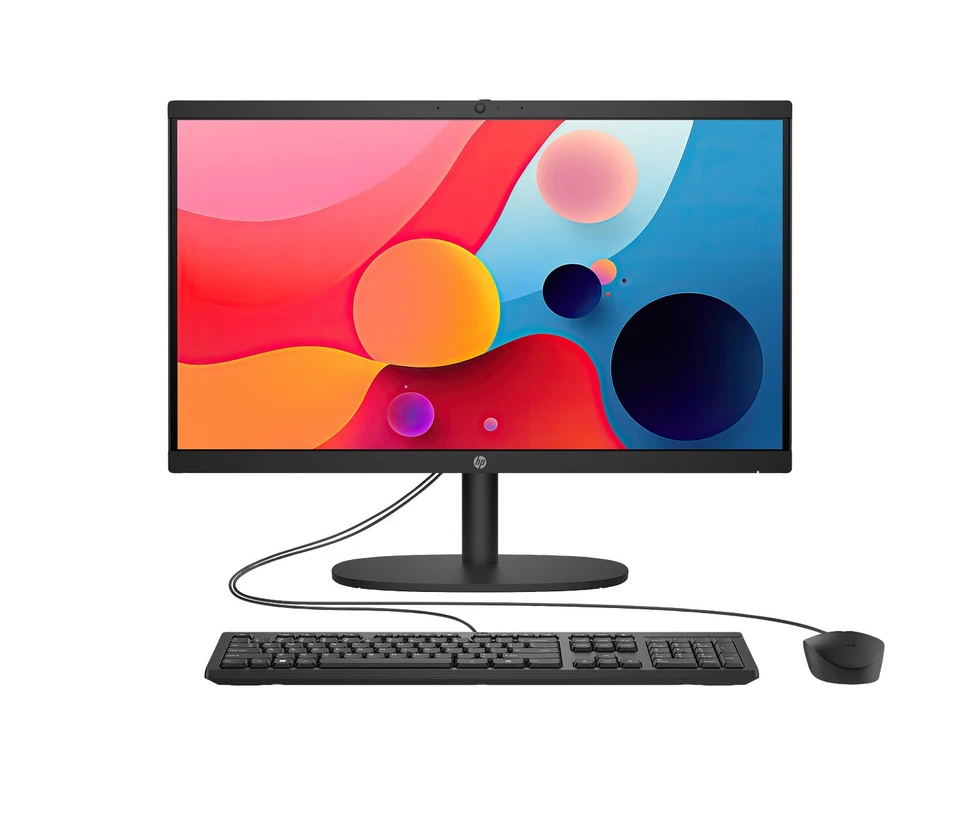 HP Essential All-in-One Computer 21.45" FHD Intel  N-series, 8 GB; 512 GB SSD - Image 1 of 4