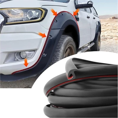 Junta de goma de borde de 9,2 M para guardabarros sello acampanado apto para pozos de rueda de camioneta Mazda Foto 1 de 4