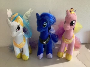 Ty My Little Pony Sparkle Princess Set: LUNA, CADANCE, CELESTIA 9" - RARE - Picture 1 of 6