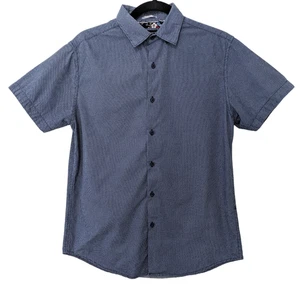 Denim & Flower Ricky Singh Men's Button Up Blue Shirt Small/S Short Sleeve - Picture 1 of 9