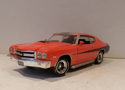 ERTL CHEVROLET CHEVELLE ORANGE EXCELLENT UNBOXED 1:18 - Imagem 1 de 4
