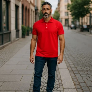 Herren Nike Golf Poloshirt 3 Knöpfe Gr. L Rot Neu ohne Etikett Tour Performance - Bild 1 von 5