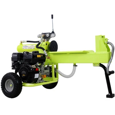 Portable 20 Ton Log Splitter Green- 7HP Engine, Auto Return Ram,Steel Wedge,EPA - Image 1 of 4