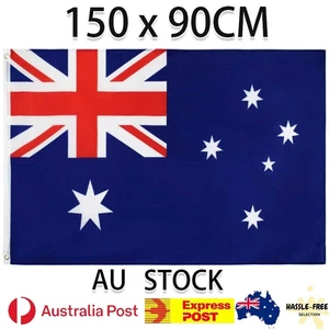 150CM*90CM Flag Australia Day Aussie OZ Heavy Duty Outdoor Large National Feet - Picture 1 of 4