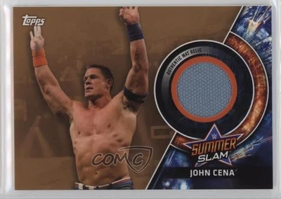 2018 Topps WWE Summer Slam 2017 Mat Relics Bronze /199 John Cena #SMR-JC - Image 1 of 2