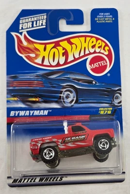 1998 Hot Wheels Mainline/Collector #876 BYWAYMAN Red w/Chrome ORRZR Spoke Wheels - Image 1 of 4