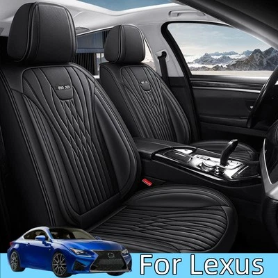 5-Seat full Set PU Leather Seat Cover For Lexus RC200t RC300 ES350 LX570 LX470 - Image 1 of 4
