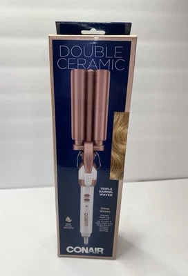 Conair Double Ceramic Triple Barrel Hair Waver for Deep Waves, Brand New - Image 1 of 4