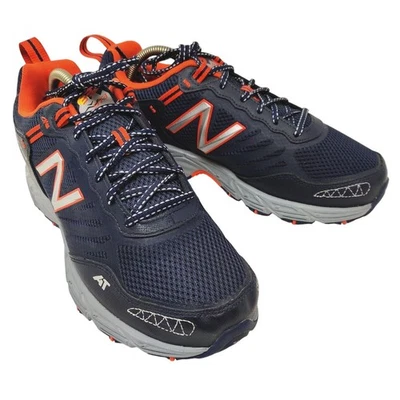 New Balance Hombres 573 AT Todo Terreno Zapatos Talla 9.5 4E Ancho Azul Marino Naranja Senderismo Foto 1 de 4