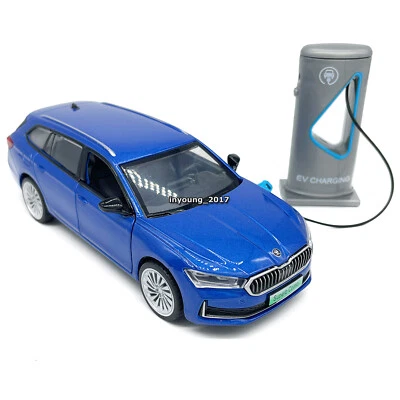 1/35 2024 Skoda Superb IV Combi Modellauto Diecast Spielzeug fur Kinder Blau - Bild 1 von 4