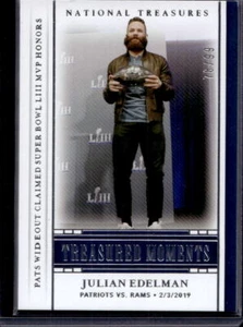 Julian Edelman /99 SB MVP 2020 Panini Treasured Moments New England Patriots - Picture 1 of 2