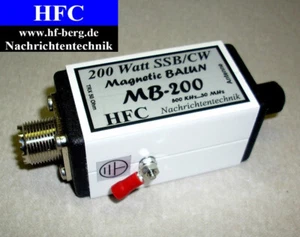 MB-200 Magnétique Balun, Balun long fil 0,5-30 MHz, 200 W - Picture 1 of 2