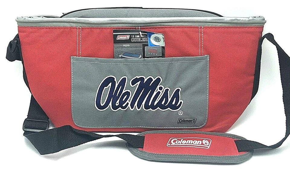 Coleman College Football Team Cooler Tailgate Mississippi Oregon 伊利诺伊州 12 罐 — 第 1/4 张图片