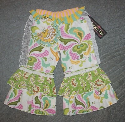 Mustard Pie Girls Carousel Crops Leggings - Size 6 - NWT - Image 1 of 4