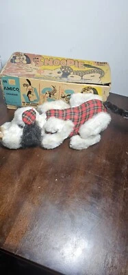 1970's AMICO JAPANESE TIN PLATE ELECTRIC DOG - NON FALL SNOOPIE BATTERY OPERATED - Image 1 of 4