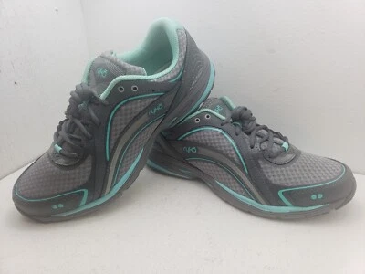 Ryka|Skywalk Mujer Zapatillas Deportivas Cómodas Zapatos para Correr. Gris y verde azulado. Talla 9W Foto 1 de 4