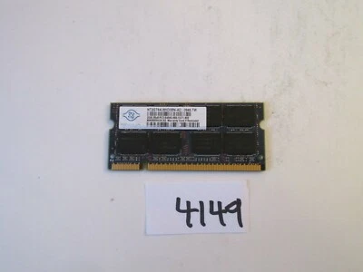 Nanya NT2GT64U8HD0BN-AD 2Gb 800Mhz PC2-6400 DDR2 SODIMM laptop memory RAM (4149) - Image 1 of 2