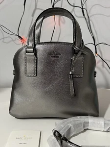 Kate Spade Cameron Street Lucie Crossbody in Metallic Gray with Strap - Picture 1 of 5