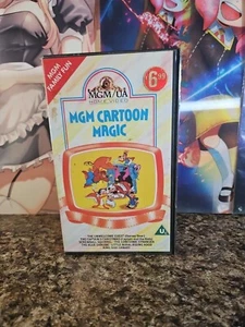 MGM Cartoon Magic VHS Tape 1986 UK Version Clam Shell - Imagen 1 de 10