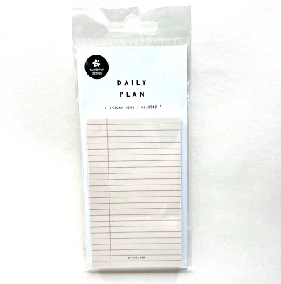 Suatelier Daily Plan Lined Sticky Note Pad Memo Planners Journals - Image 1 of 3