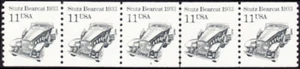 US Stamp Scott # 2131 Plate Number 4 Strip of 5 Mint NH - 11 Cents Stutz Bearcat - Picture 1 of 1