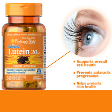 Puritan's Pride Lutein 20 mg with Zeaxanthin 30 Rapid Release Softgels