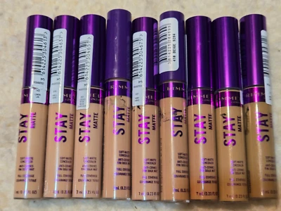 9 New Rimmel Stay Matte Soft-Matte Concealers Variety of Medium Colors - Image 1 of 4
