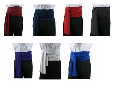 Pirate Sash Zorro Dracula Fancy Dress Accessory Buccaneer LARP Costume Cosplay