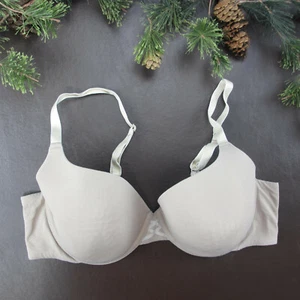 Warners Bra Size 38B Beige Underwire Padded Adjustable Clasp Back - Picture 1 of 10