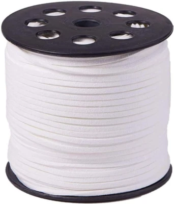 Шнур из искусственной замши 3 мм — 100 ярдов прочный и универсальный для рукоделия и ювелирных изделий «сделай сам» - Изображение 1 из 4