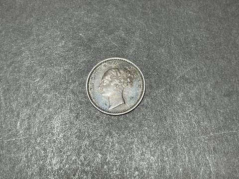 1840 British India 1/4 Rupee Silver Coin Cover