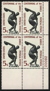 #1262 5c Centennial of the Sokols, Plate Block [28002 LR] **ANY 5=FREE SHIP** - Picture 1 of 1
