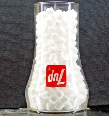 7UP *** Seven-Up *** The Uncola *** Upside Down 12 oz Glass *** 1970's - Image 1 of 4