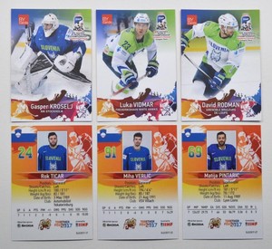 2017 BY cards IIHF World Championship Team Slovenia Pick a Player Card
