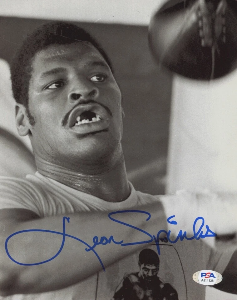 Leon Spinks Boxing Champion Signed 8x10 Photo PSA COA Muhammad Ali J - Image 1 of 1