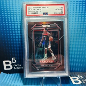 2022-23 Panini Prizm Monopoly Bradley Beal Brown 9/249 PSA 10 POP 1 - Picture 1 of 2