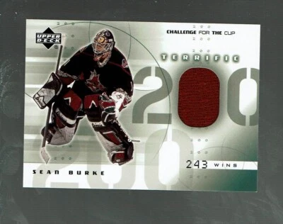 2001-02. Upper Deck. Challenge for the Cup Jersey.   Sean Burke   #T-SB - Image 1 of 2