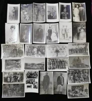 Afganistán Rey Amanullah Khan y Familia Cámara y otros viejos Blanco y Negro 27 Di Foto 1 de 4